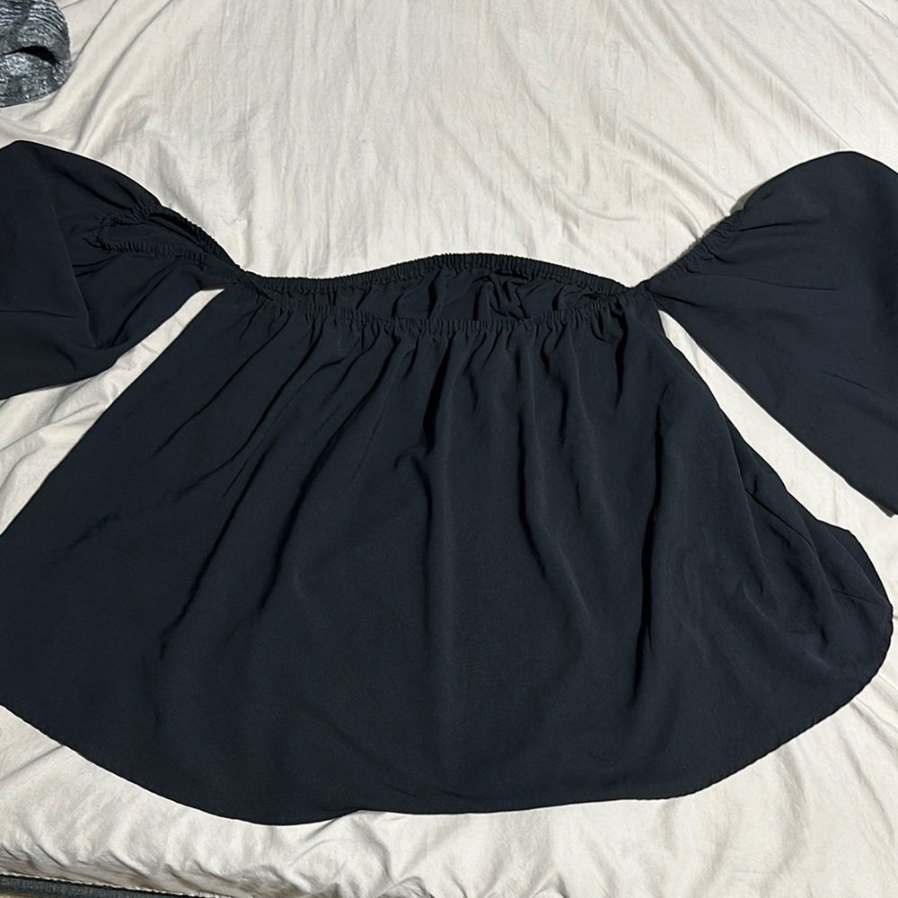 Stylish Black Off-Shoulder Top